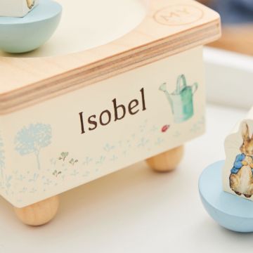 Personalised Wooden Peter Rabbit Music Box