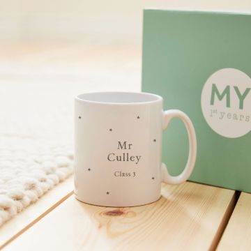 Personalised Thank You For Bee-lieving in me Teacher Mug