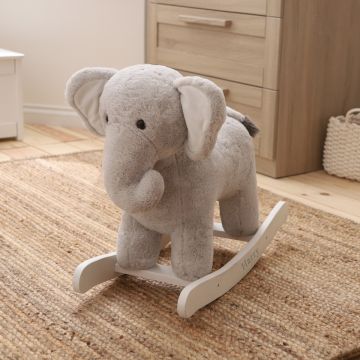 Personalised Grey Elephant Rocker Toy