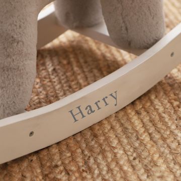 Personalised Grey Elephant Rocker Toy