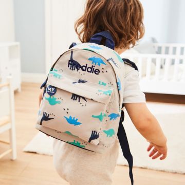 Personalised Dinosaur Print Classic Mini Backpack