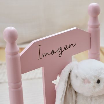 Personalised Pink Star Children's Rocking Chair 