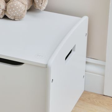 Personalised White Star Design Toy Box 