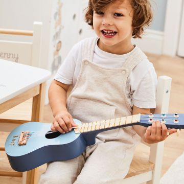 Personalised Blue Guitar Wooden Toy