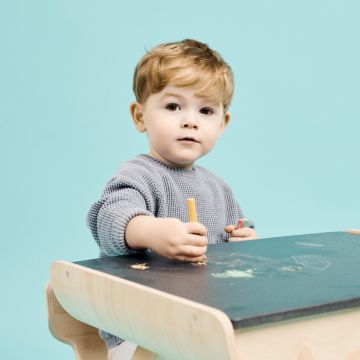 Personalised Plan Toys Chalkboard Colouring Table and Chair Set