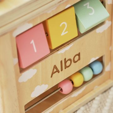 Personalised Wooden Activity Cube Toy FSC®