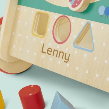 Personalised Colourful Wooden Activity Walker