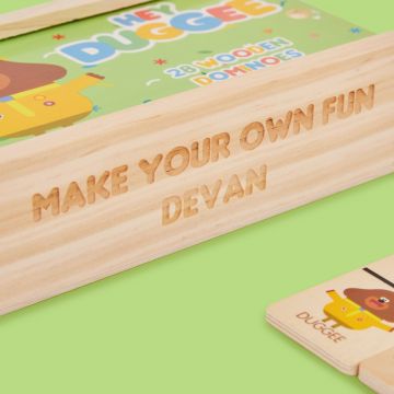 Personalised Hey Duggee Wooden Dominoes