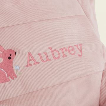 Personalised Pink Bunny Bean Bag Chair