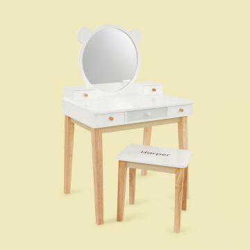 Personalised Tender Leaf Forest Design Dressing Table