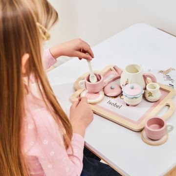Personalised Flopsy Bunny Wooden Tea Set