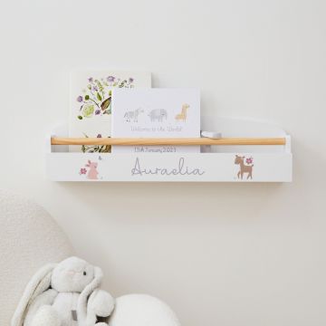 Personalised Woodland Animals Shelf