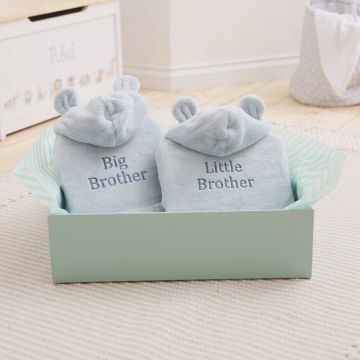 Matching Blue Sibling Robe Set