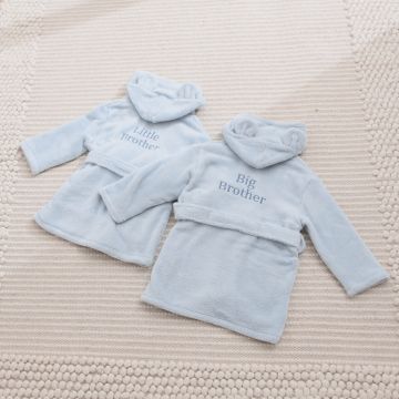 Matching Blue Sibling Robe Set