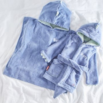 Personalised Little Dino Splash & Snuggle Gift Set
