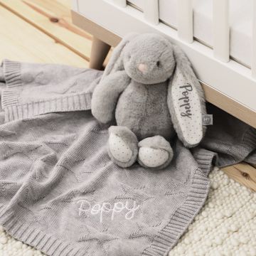 Personalised Grey Bedtime Cuddle Gift Set