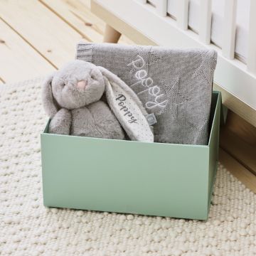 Personalised Grey Bedtime Cuddle Gift Set