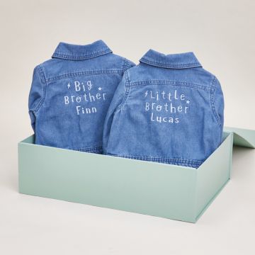Matching Blue Siblings Denim Jacket Set