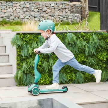 Personalised Scoot and Ride Green Highway Kick 1 Scooter & Helmet Gift Set