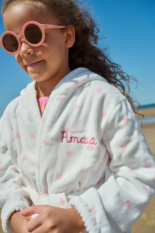 Personalised Heart Towelling Robe