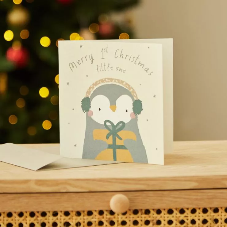 Grey My 1st Christmas Card