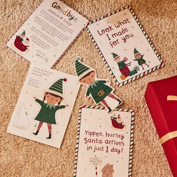 Personalised Elf Activity Card Pack