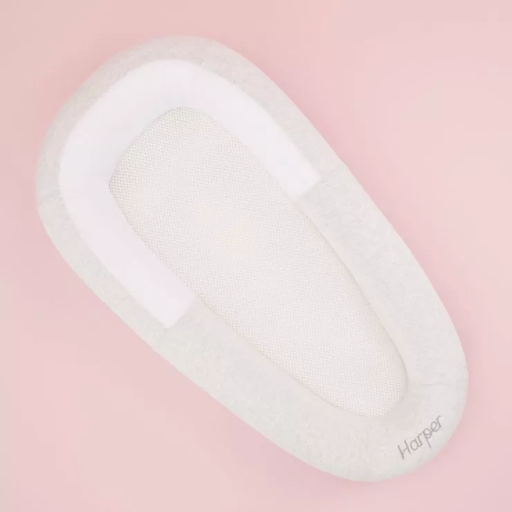 Personalised Purflo Grey Sleep Tight Baby Bed