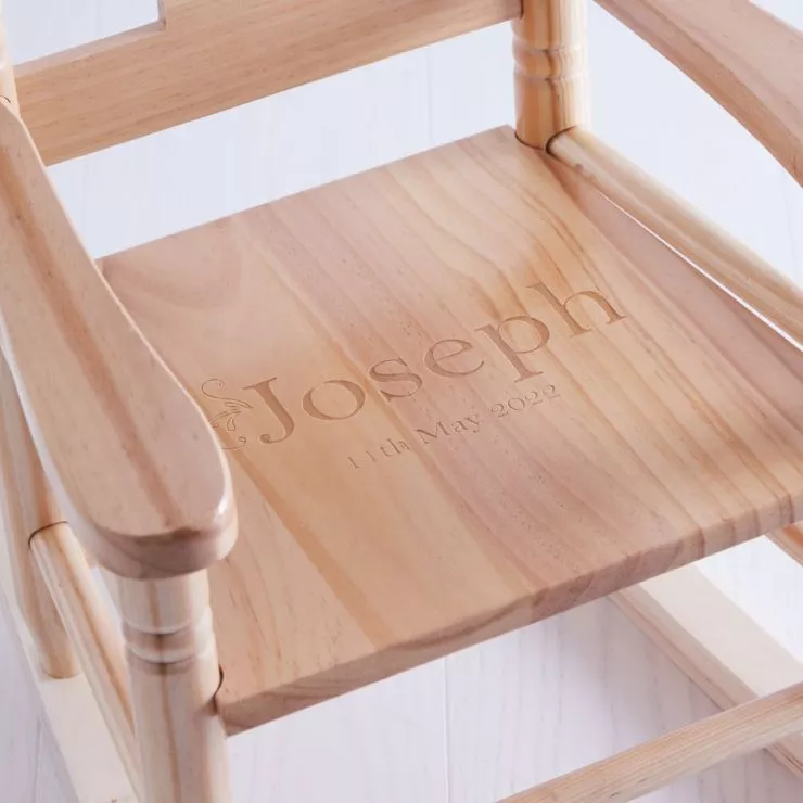 Personalised Traditional Wooden Rocking Chair