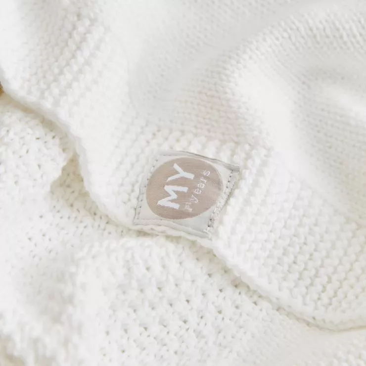 Personalised Floral Ivory Shawl