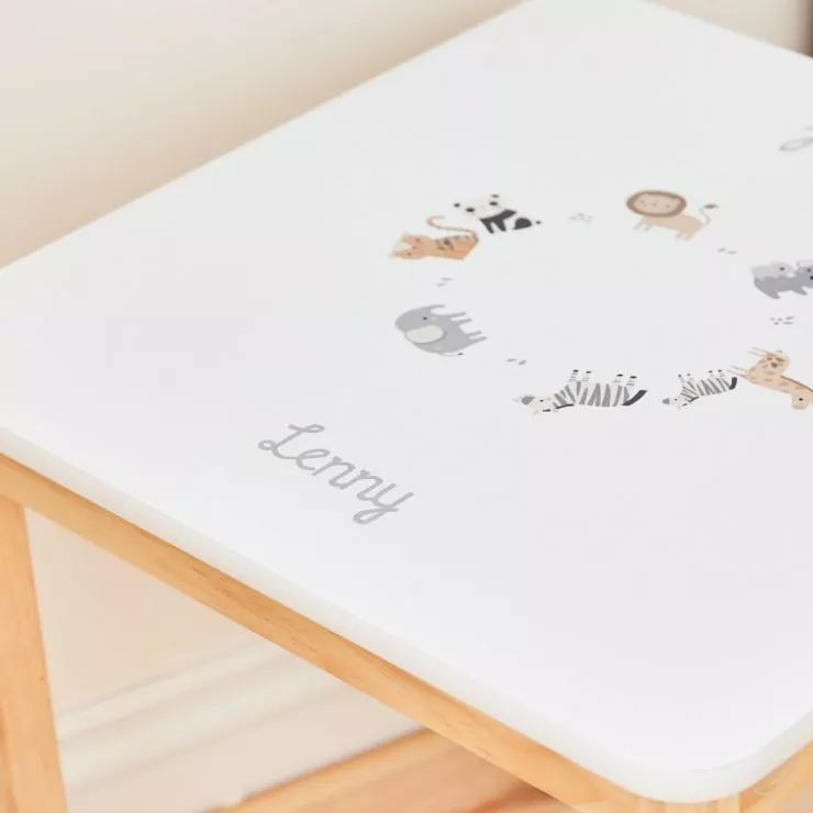 Personalised Born To Be Loved Safari Table