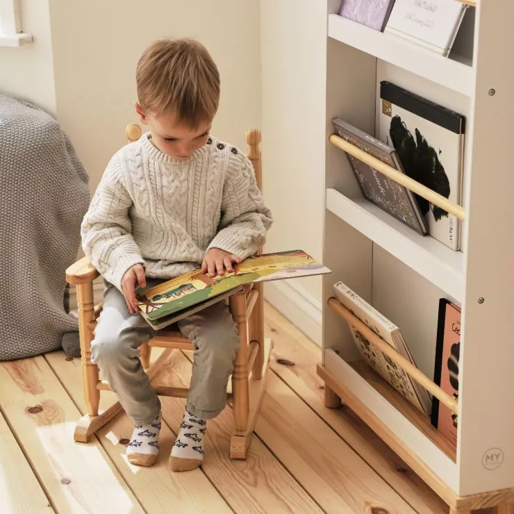 Personalised Peter Rabbit Design Wooden Rocking Chair