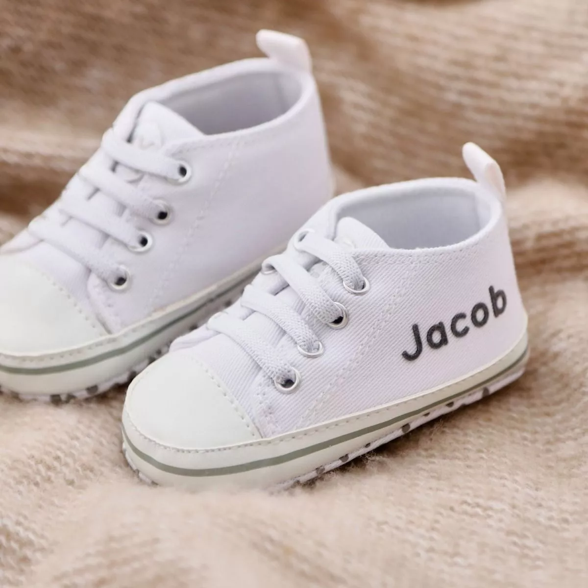 Personalised White High Tops Trainers
