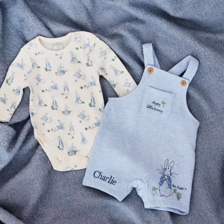 Personalised Peter Rabbit Baby Outfit Set
