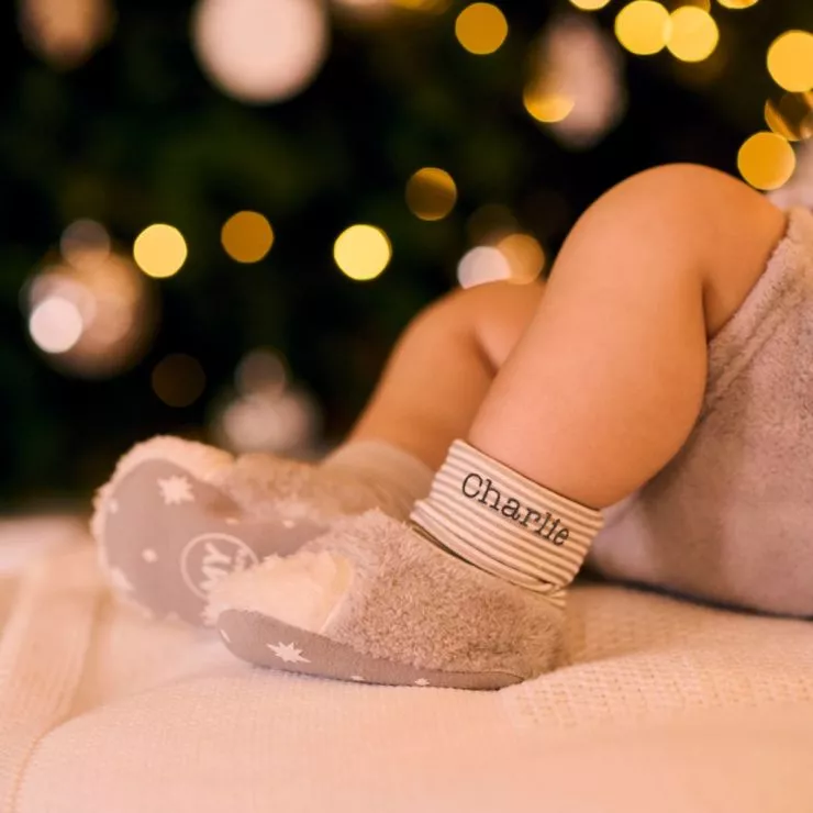 Personalised Penguin Baby Sock Tops