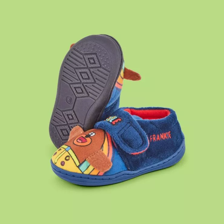 Personalised Navy Hey Duggee Slippers
