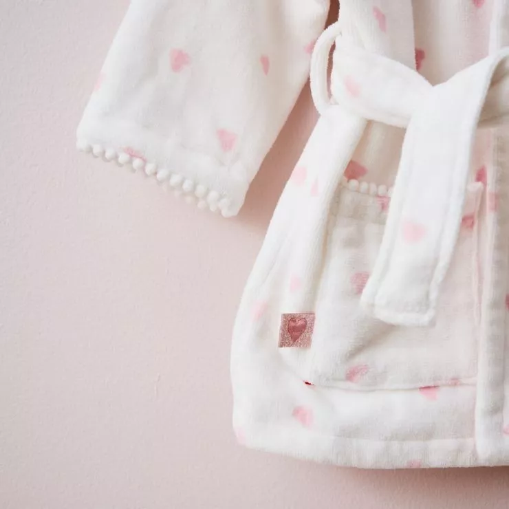 Personalised Heart Towelling Robe