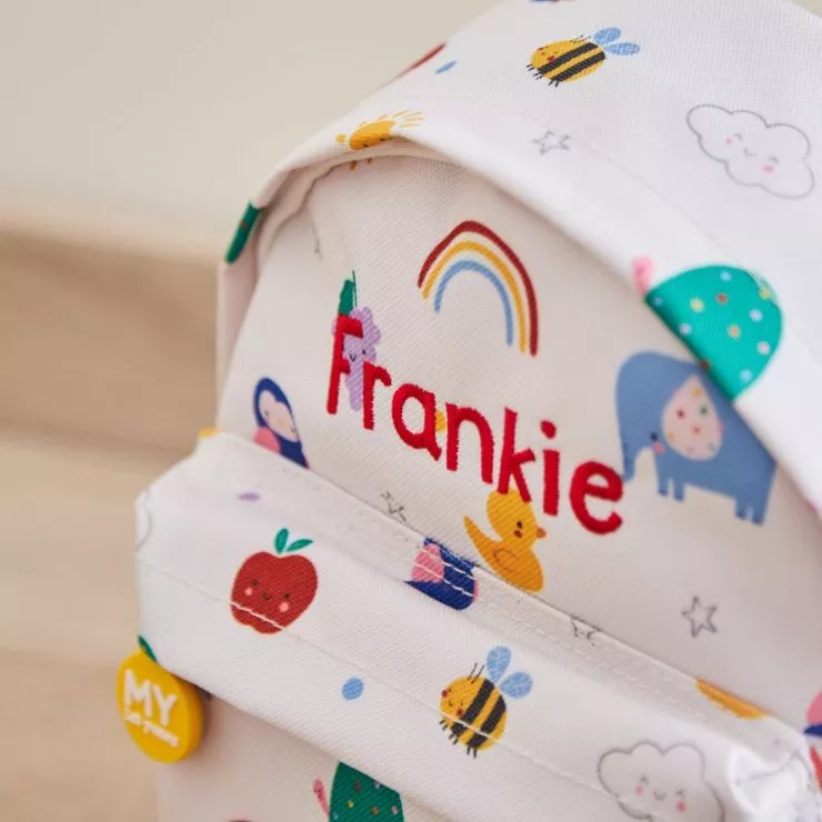 Personalised Colourful Print Classic Mini Backpack