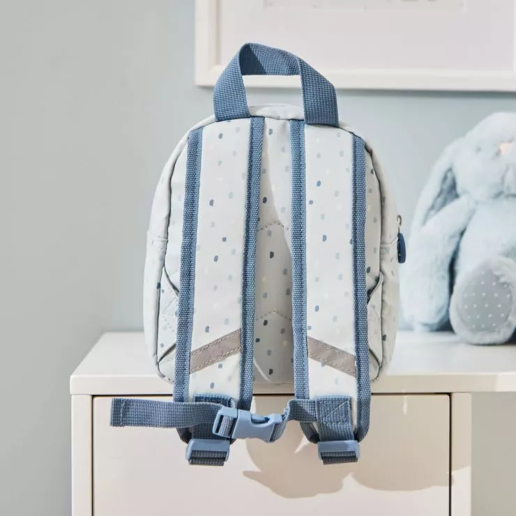 Personalised Blue Spot Tiny Backpack