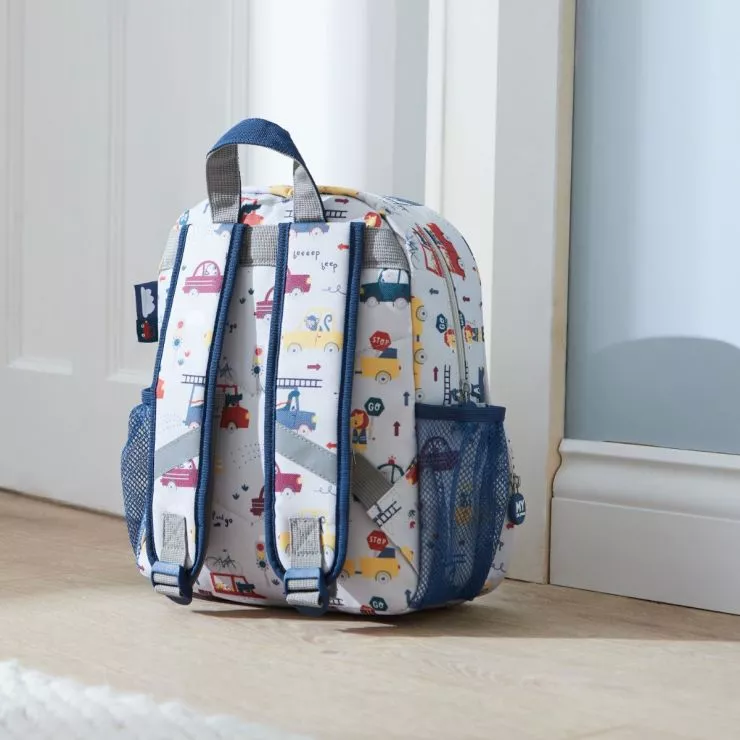 Personalised Transport Print Medium Backpack
