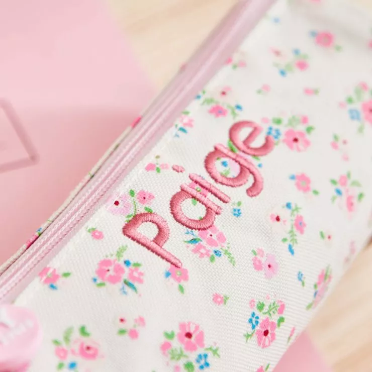 Personalised Ditsy Print Pencil Case