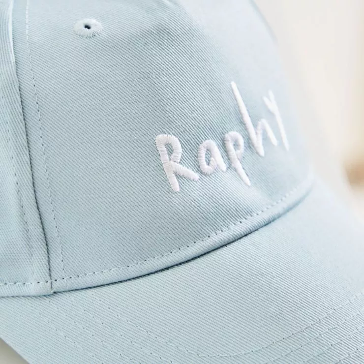 Personalised Blue Name Baseball Cap