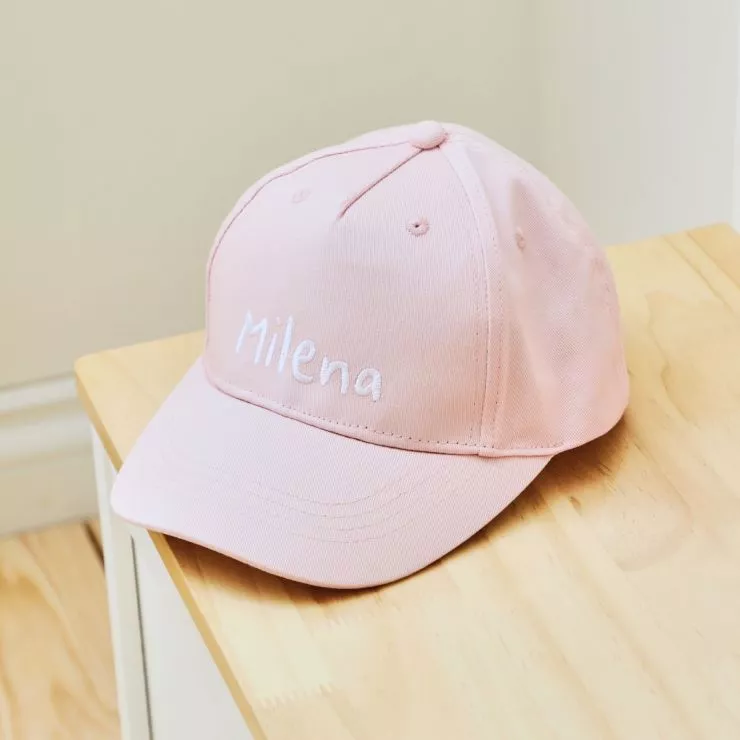 Personalised Name Pink Baseball Cap