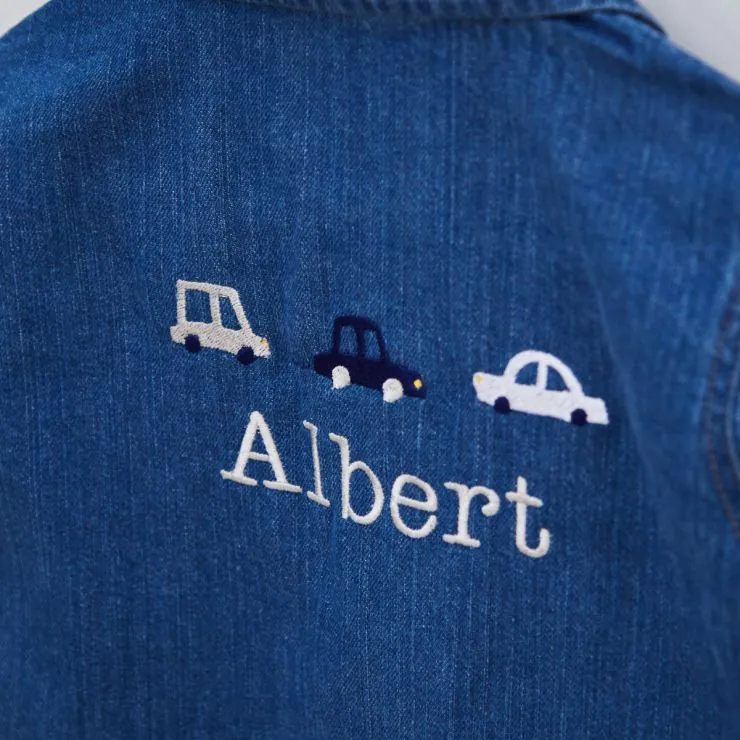 Personalised Transport Denim Jacket (18 Months - 4 Years)