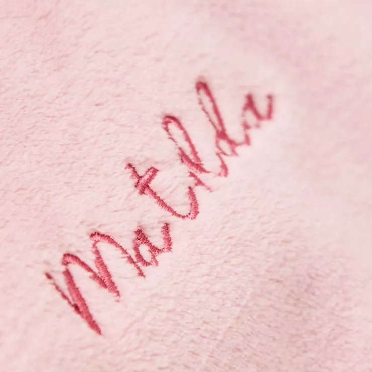Personalised Pink Fleece Oversized Hoodie