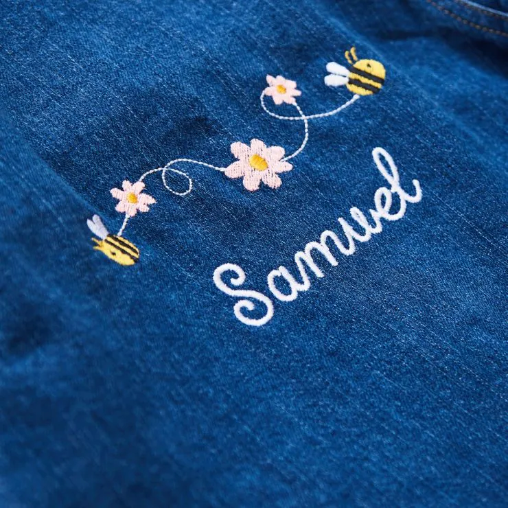 Personalised Bumblebee Denim Jacket (18 Months - 4 Years)