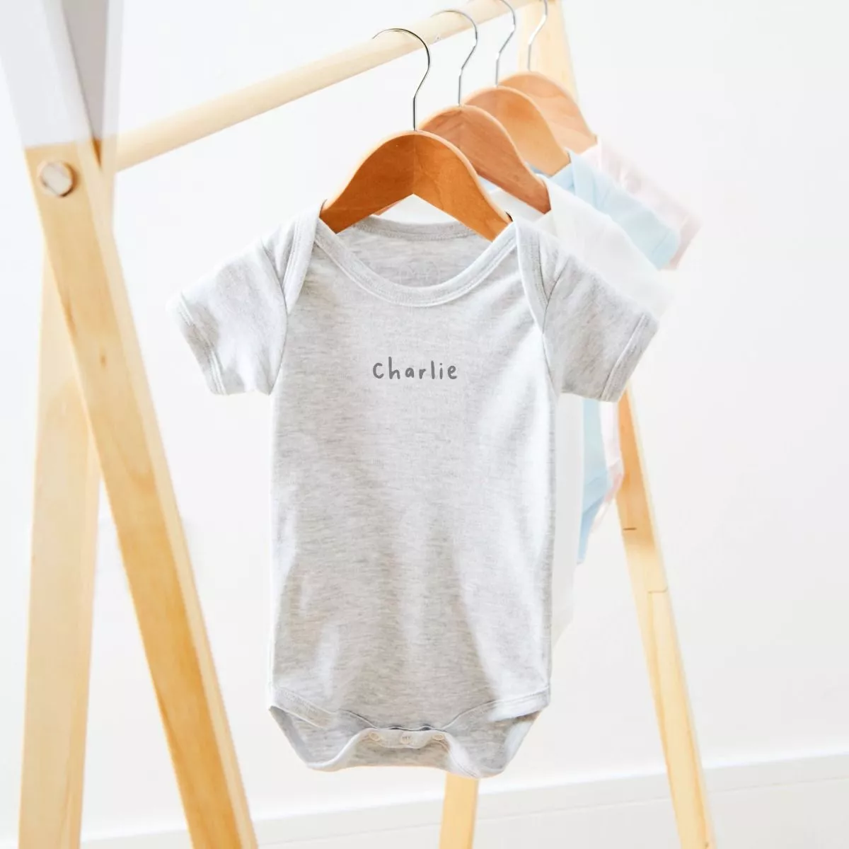 Personalised Grey Bodysuit