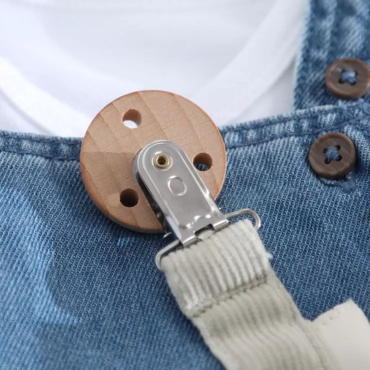 Personalised Green Avery Row Corduroy Dummy Holder