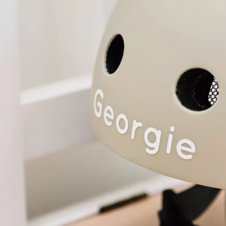 Personalised Scoot and Ride Grey Helmet XXS-S