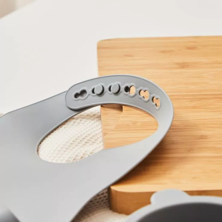 Grey Silicone Mealtime Set