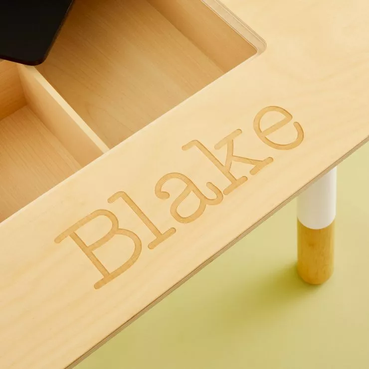 Personalised Children's Chalk Board Table Personalisation